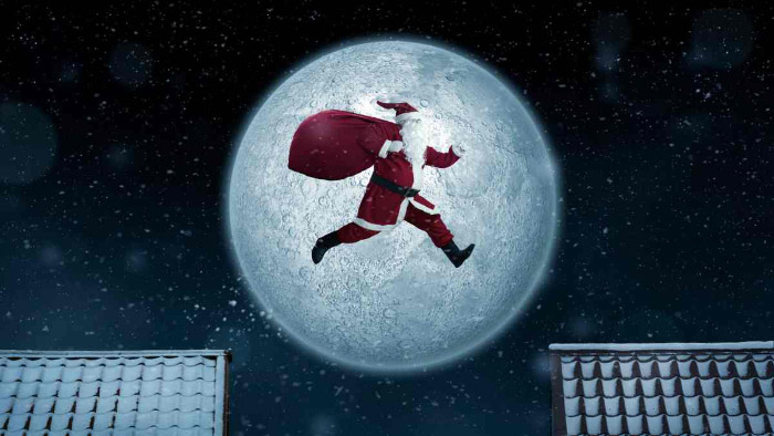 hình ông già noel đêm