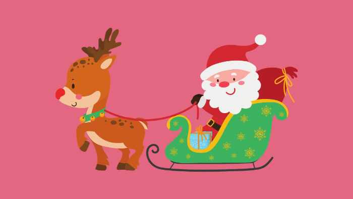 hình ông già noel tuần lộc