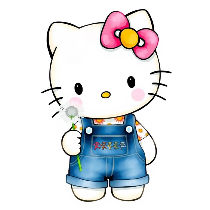 Ảnh Hello Kitty dễ vẽ