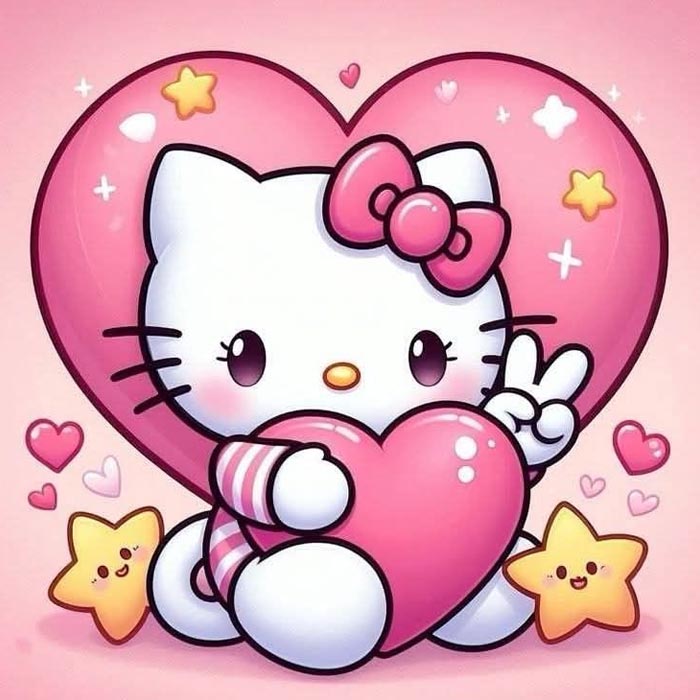 Ảnh Hello Kitty ngọt ngào