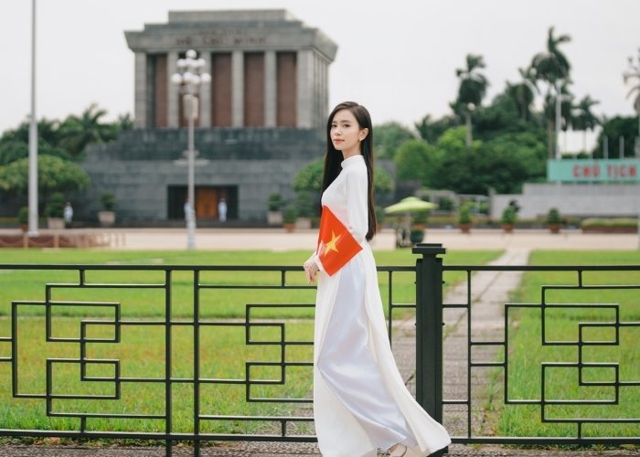 Ảnh check in ở lăng Bác