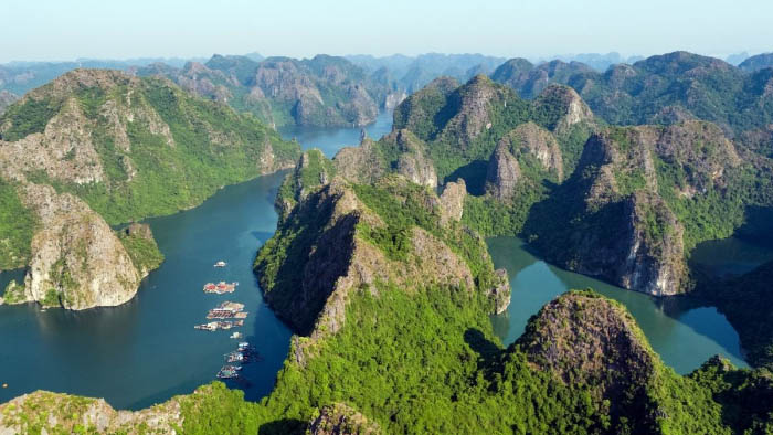 Ảnh vịnh hạ long trên cao
