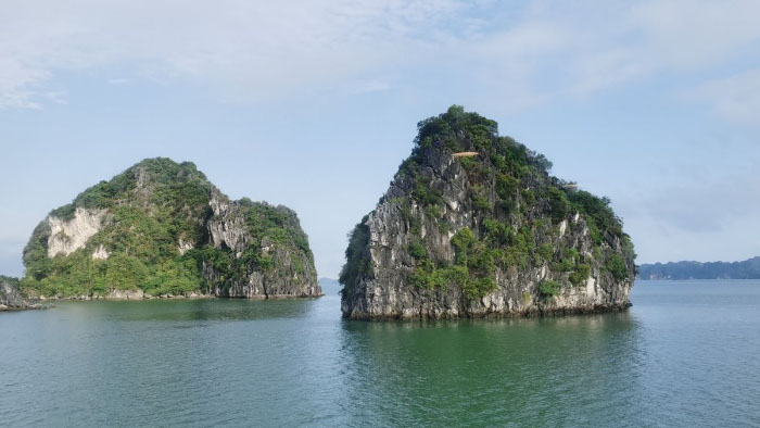 Ảnh vịnh hạ long hoàng hôn rực rỡ