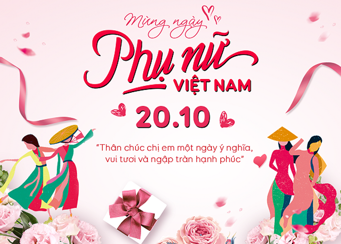 Hình ảnh 20-10 đẹp cho mẹ, vợ, bạn bè