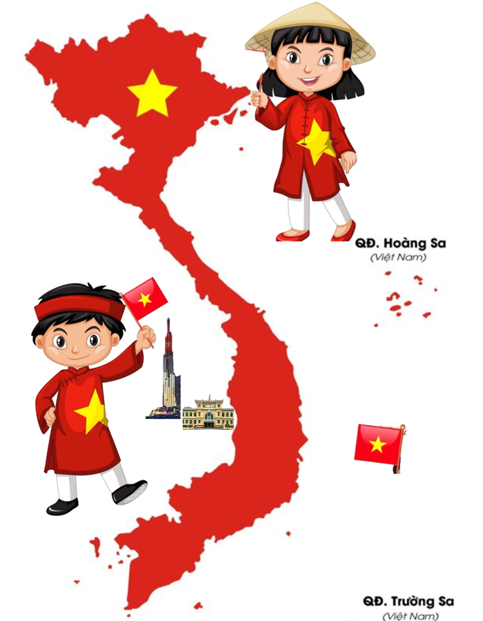 Hình ảnh bản đồ Việt Nam sáng tạo