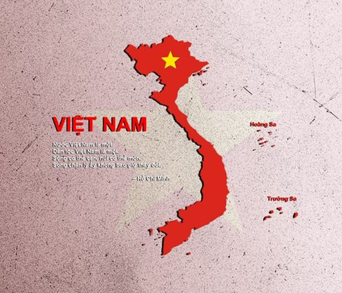 Hình ảnh bản đồ Việt Nam rực rỡ