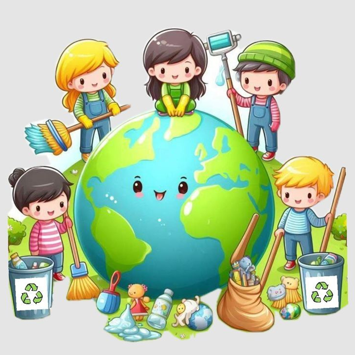 Hình ảnh bảo vệ môi trường của học sinh