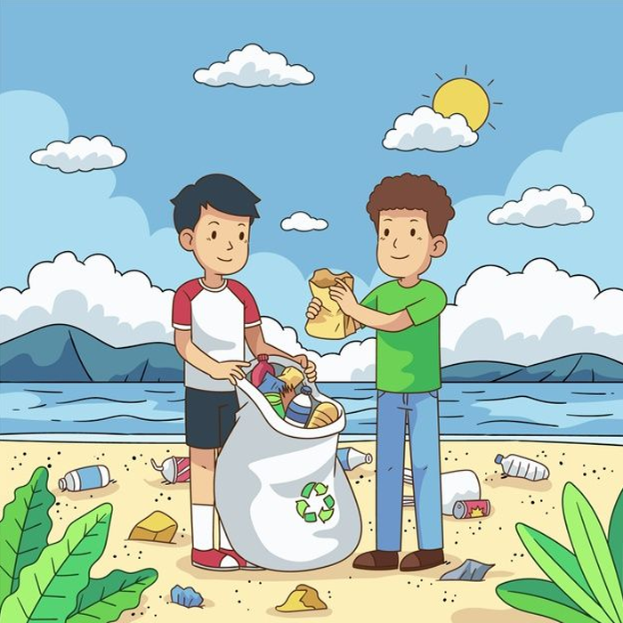 Hình ảnh bảo vệ môi trường của học sinh