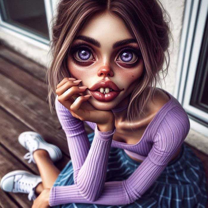 Hình ảnh cô gái xấu xí