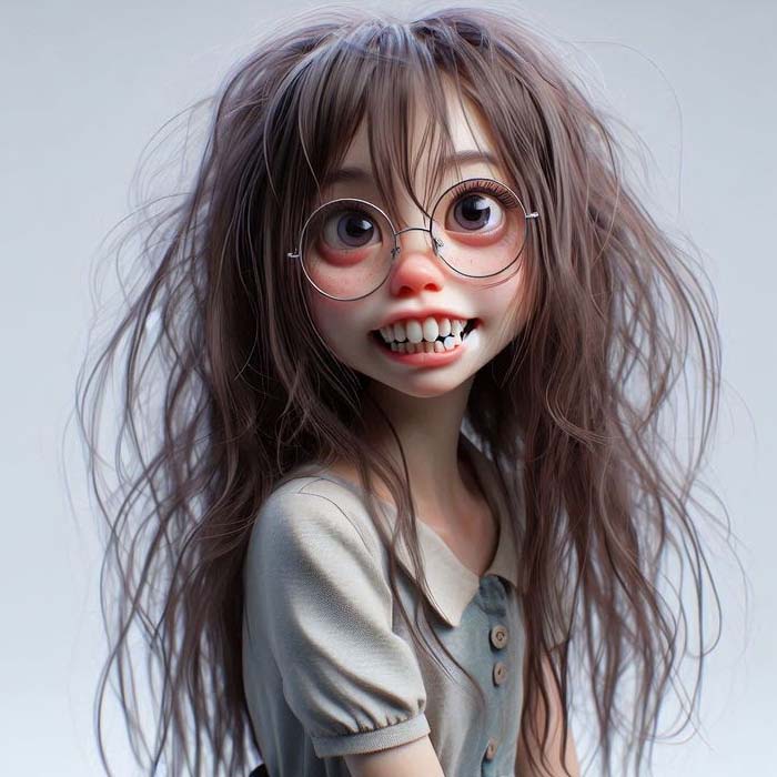 Hình ảnh cô gái xấu xí