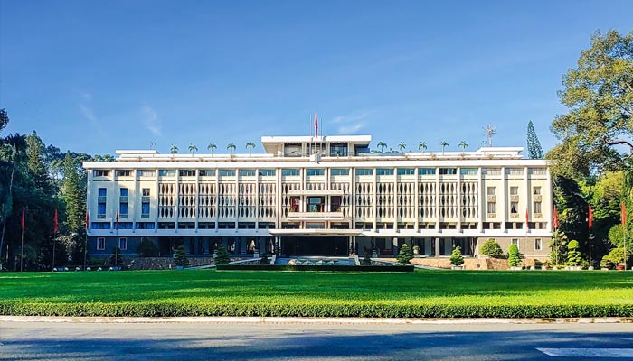 Hình ảnh của Dinh Độc Lập từ xa