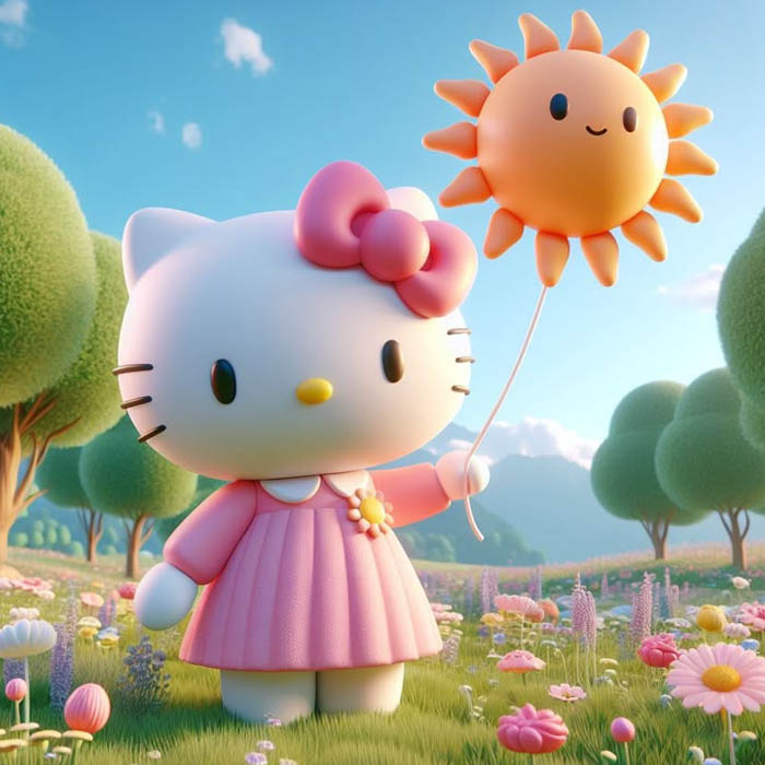 Hình ảnh Hello Kitty hoạt hình