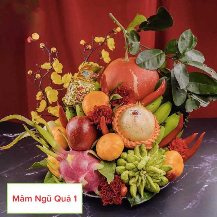 Hình ảnh mâm ngũ quả đẹp nhất ấn tượng