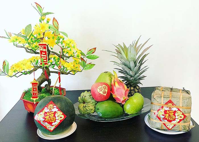 Hình ảnh mâm ngũ quả đẹp nhất đơn giản