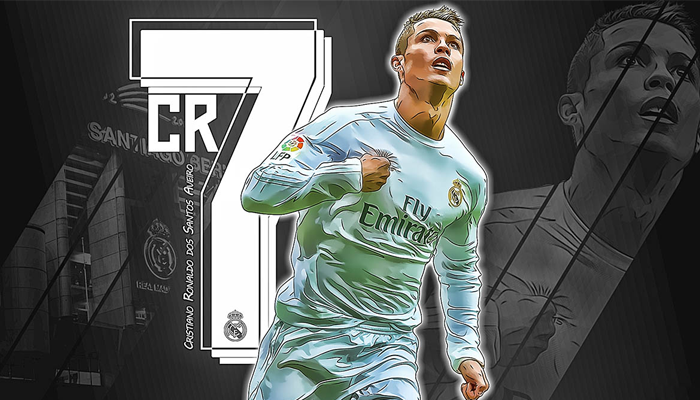 Hình ảnh Ronaldo mang tinh thần thể thao và nỗ lực không ngừng