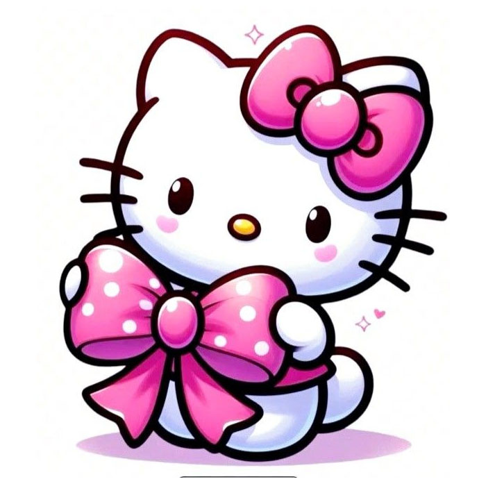 Hình Hello Kitty chibi