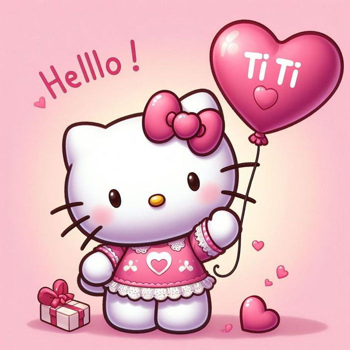 Hình Hello Kitty đáng yêu cực kỳ