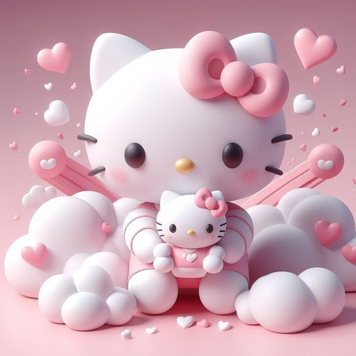 Hình Hello Kitty đáng yêu ngộ nghĩnh