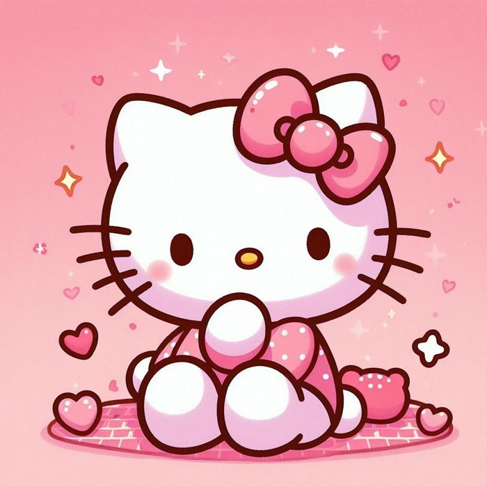 Hình Hello Kitty dễ thương đẹp nhất