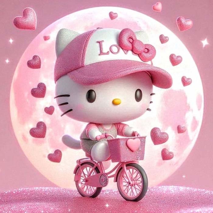 Hình Hello Kitty phong cách cute