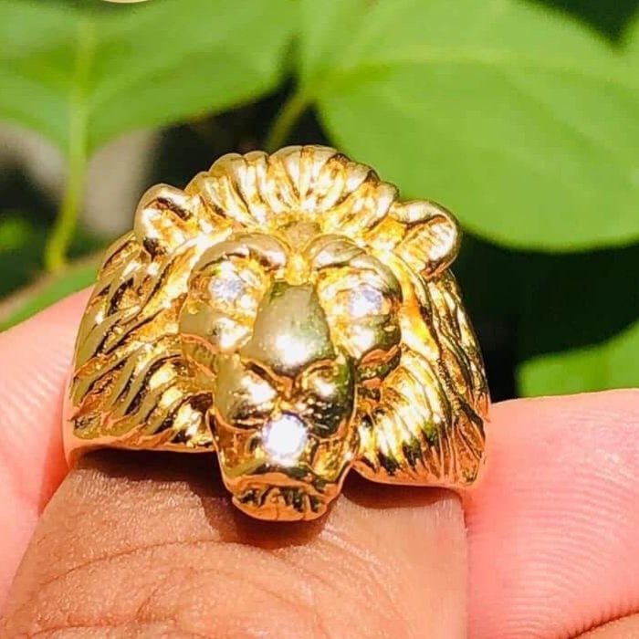 Hình sư tử vàng bạc trong phong thủy và trang sức