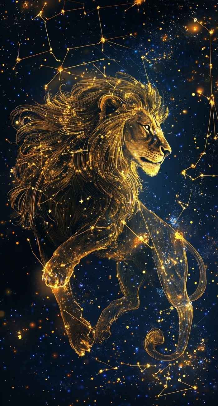 Hình sư tử ấn tượng làm hình nền