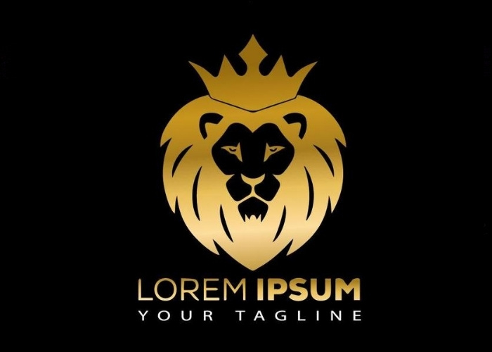 Hình sư tử trong logo, biểu tượng thương hiệu